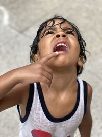 Portrait of a smiling boy