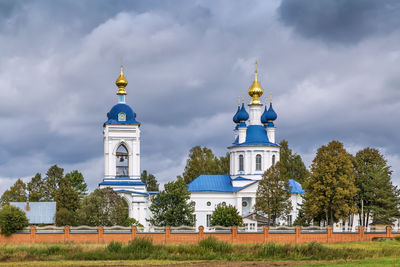 View of dunilovo dormition monastery., russia