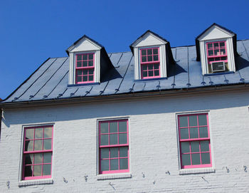 House against clear blue sky