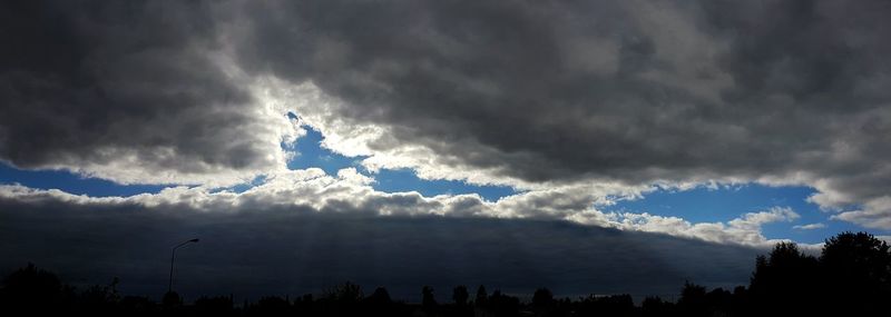 Low angle view of cloudy sky