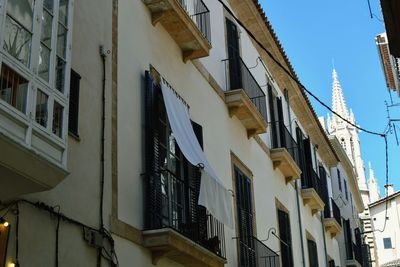 Low angle view of residential buildings