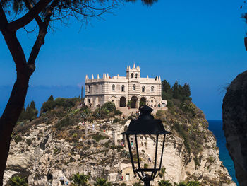Building against blue sky
