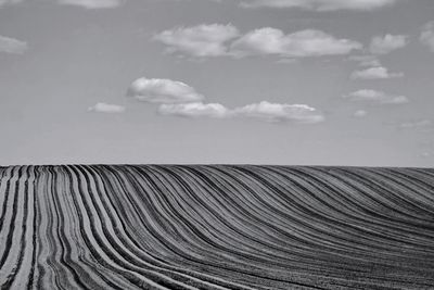 Scenic view of desert against sky