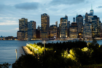 Buildings in city against sky