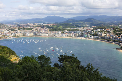 High angle view of san sebastian