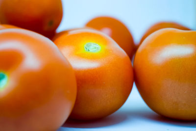 Close-up of oranges on table