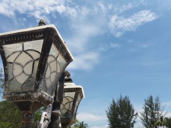 Low angle view of built structure against sky