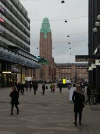 People walking in city