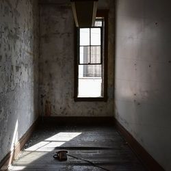 Interior of abandoned building