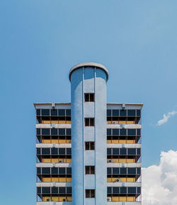 Low angle view of building against clear sky