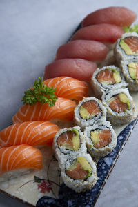 Close-up of sushi