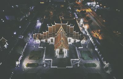 Low angle view of music concert at temple