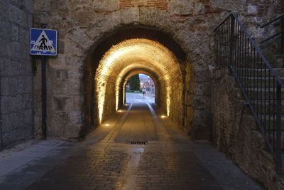 Corridor of historic building