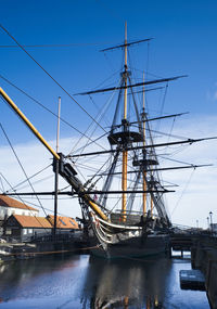 Hms trincomalee now renovated and moored at hartlepool