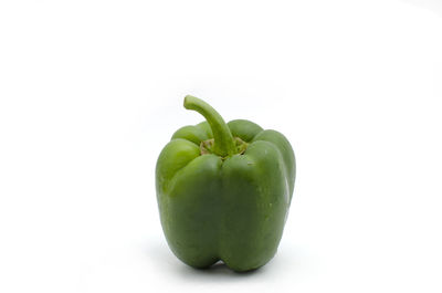 Close-up of apple against white background