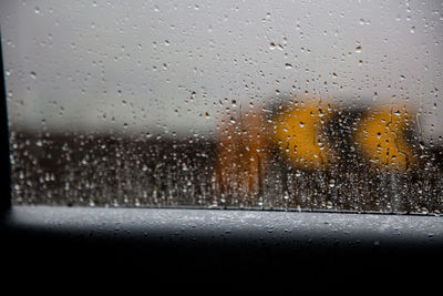 Raindrops on glass window