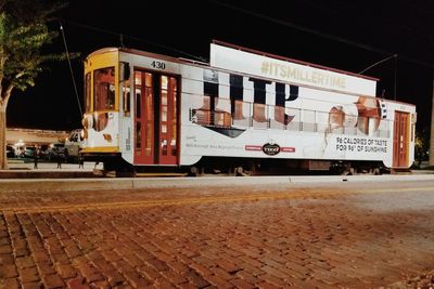 Train at night