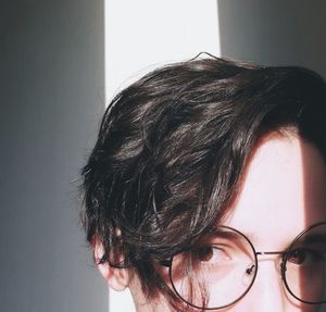 Close-up portrait of woman