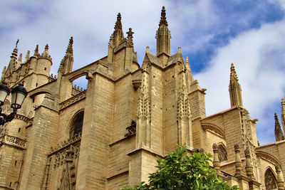 Low angle view of building against sky