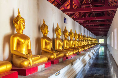 Statues of building in temple