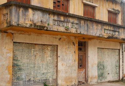 Low angle view of old building