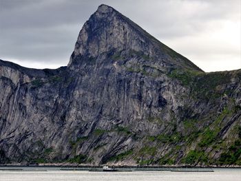 Scenic view of mountain against sky