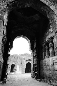 Archway of historical building