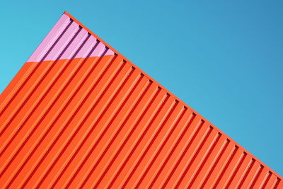 Exterior of building against clear blue sky