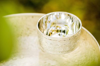 Close-up of tea in glass