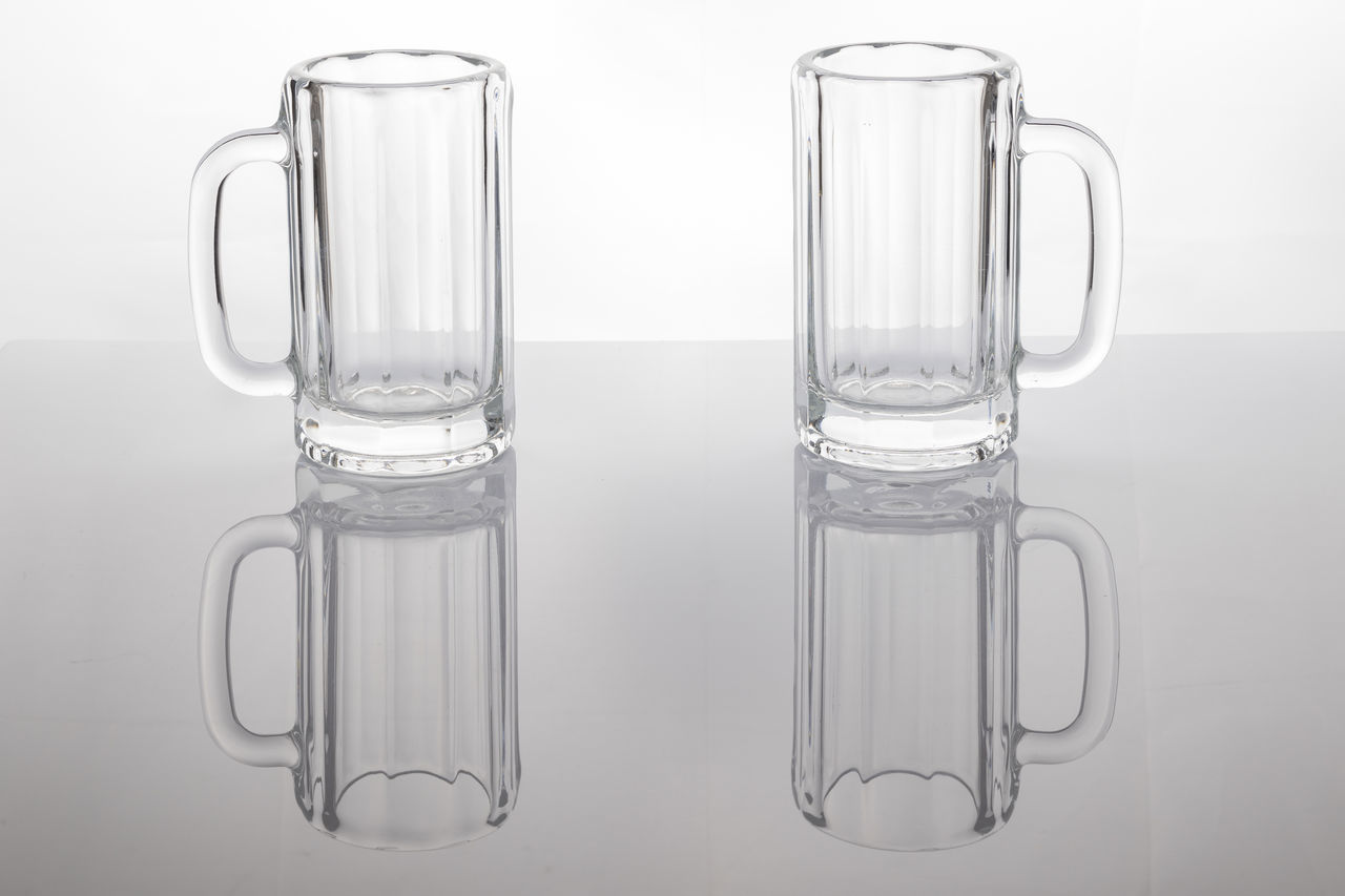 CLOSE-UP OF EMPTY DRINKING GLASS WITH WATER