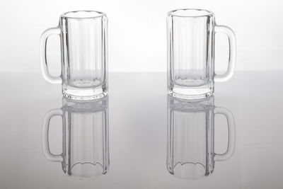 Close-up of empty drinking glass