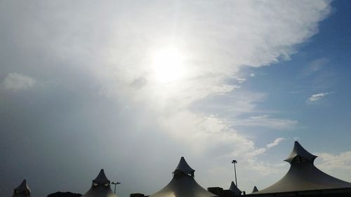 Silhouette of building against sky