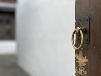 Close-up of door knocker