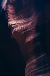 Low angle view of rock formation