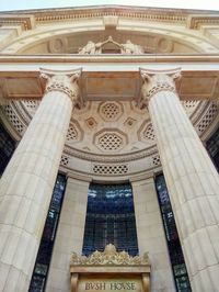 Low angle view of historical building