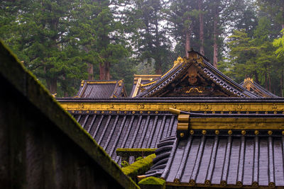 Low angle view of roof outside building