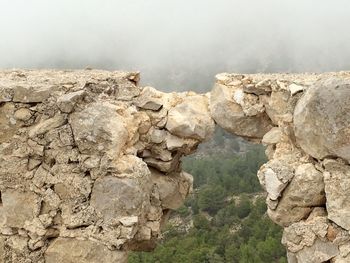 Rocks in sea