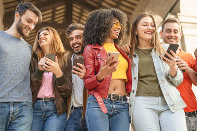 Group of people on the phone