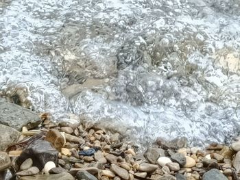 Rocks in sea