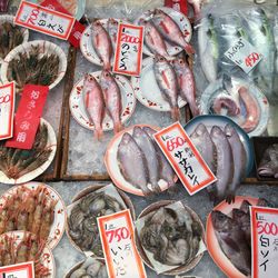 Close-up of market stall for sale