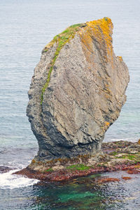 Rock formation on sea shore