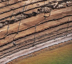 High angle view of landscape