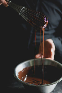 Close-up of cropped hand