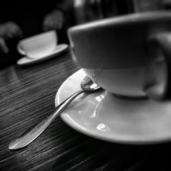 Close-up of plate on table