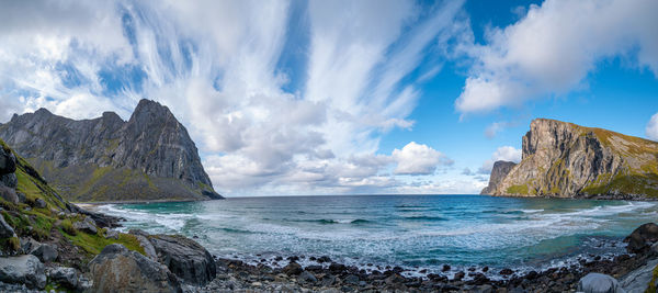 Panoramic view of sea against sky