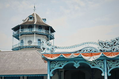 Low angle view of buildings against sky