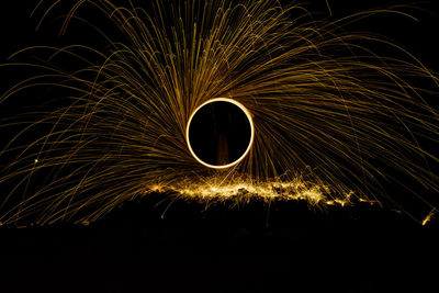 Light painting at night