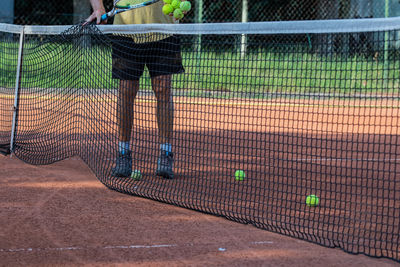 People playing tennis