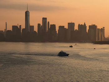 View of manhattan at waterfront