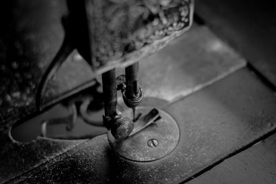 Close-up of machine